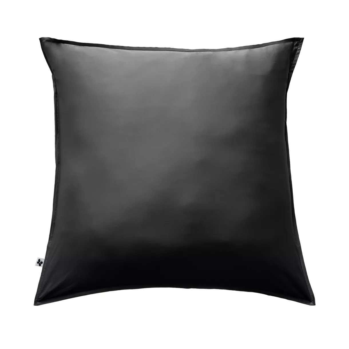 Taie d'oreiller carrée satin de bambou (63 x 63 cm) Salomé Noir
