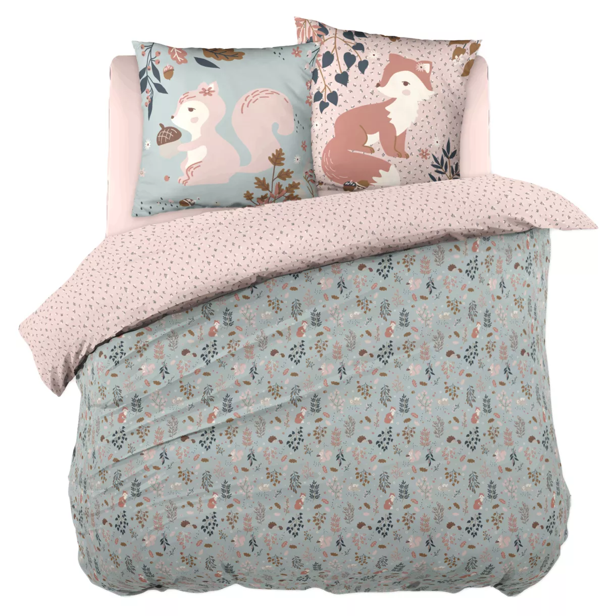 Funda nórdica y fundas para niño en algodón (240 x 220 cm) Tamia Multicolor