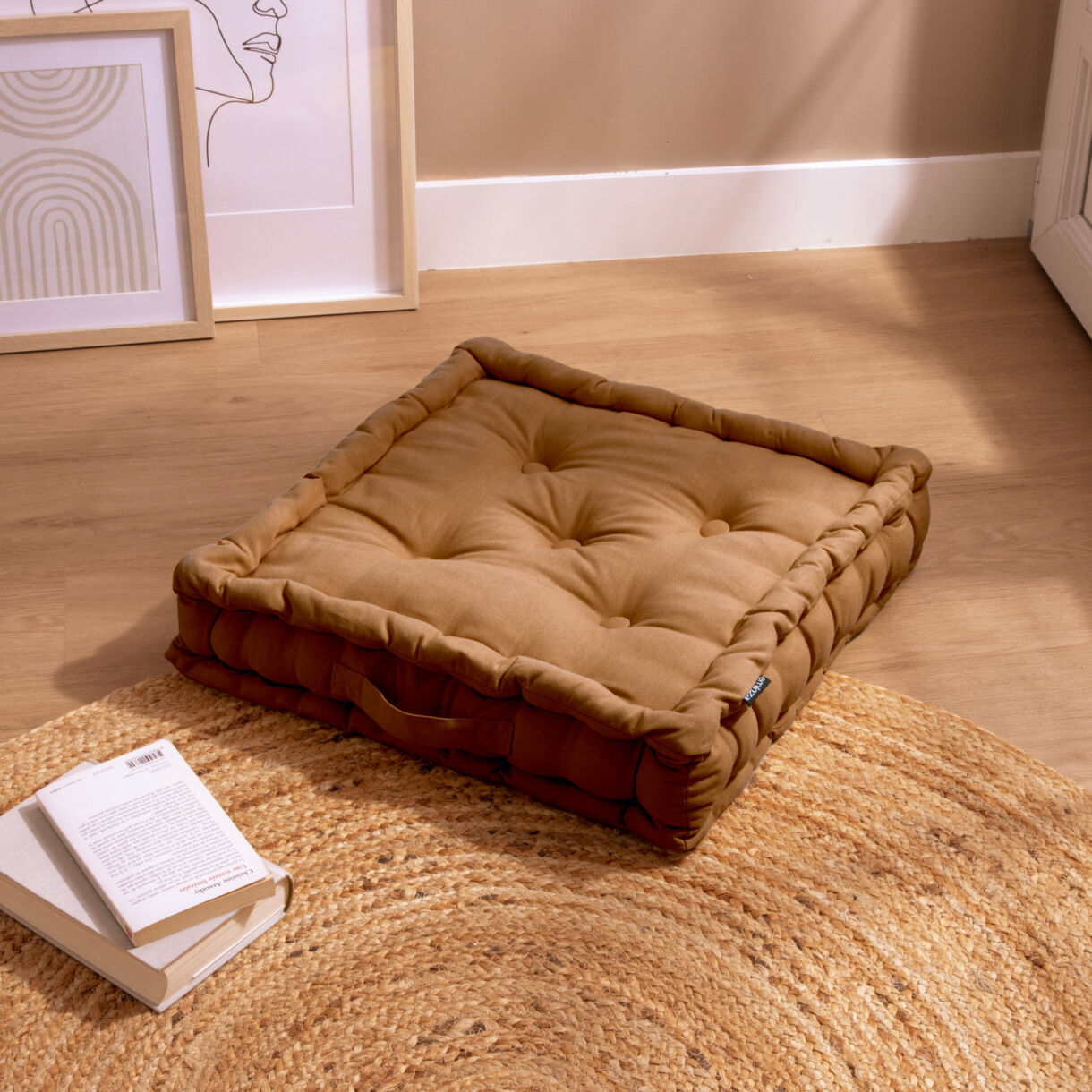 Cojín de suelo en algodón (50 x 50 cm) Pixel Camel