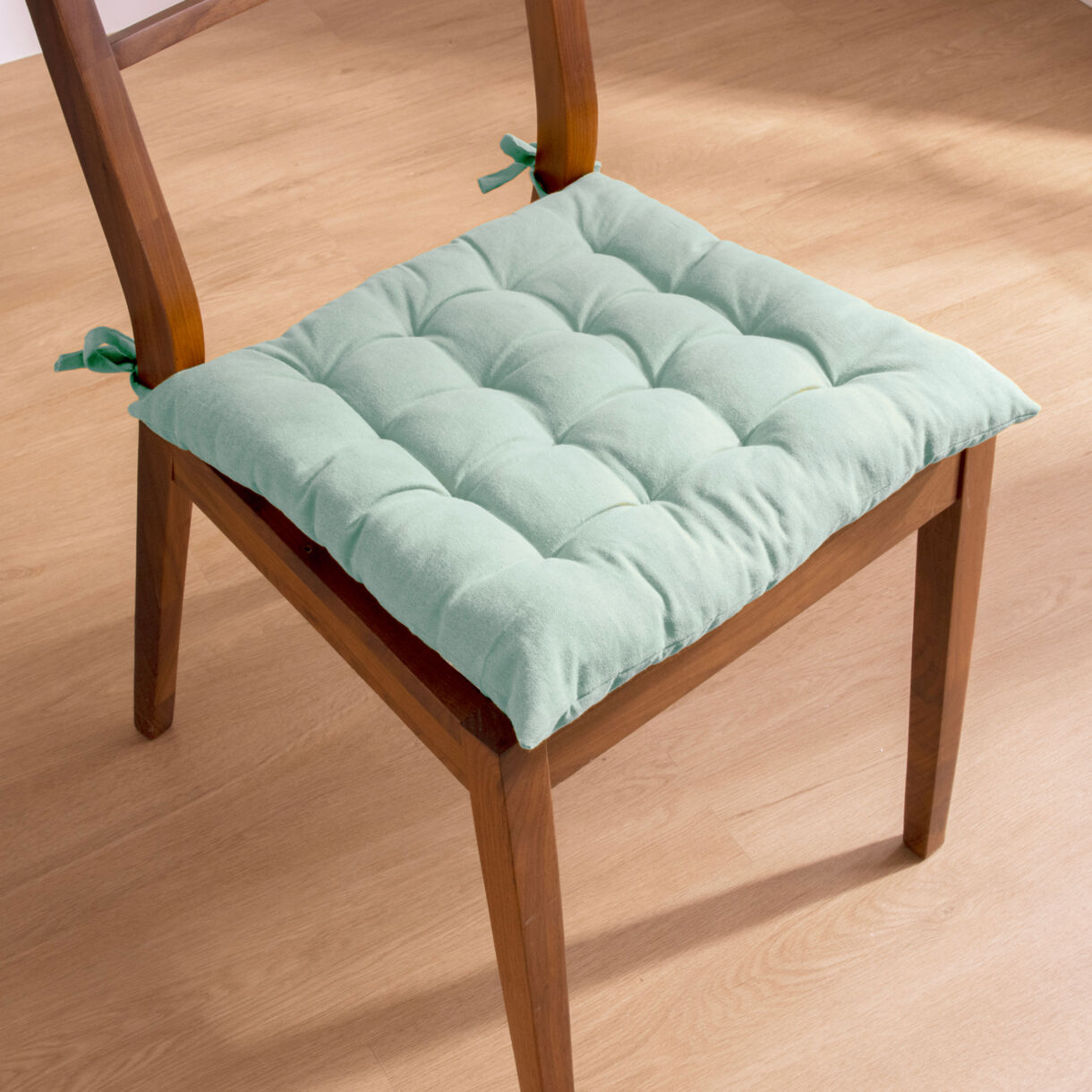 Coussin de chaise carré coton (40 x 40 cm) Pixel Vert menthe