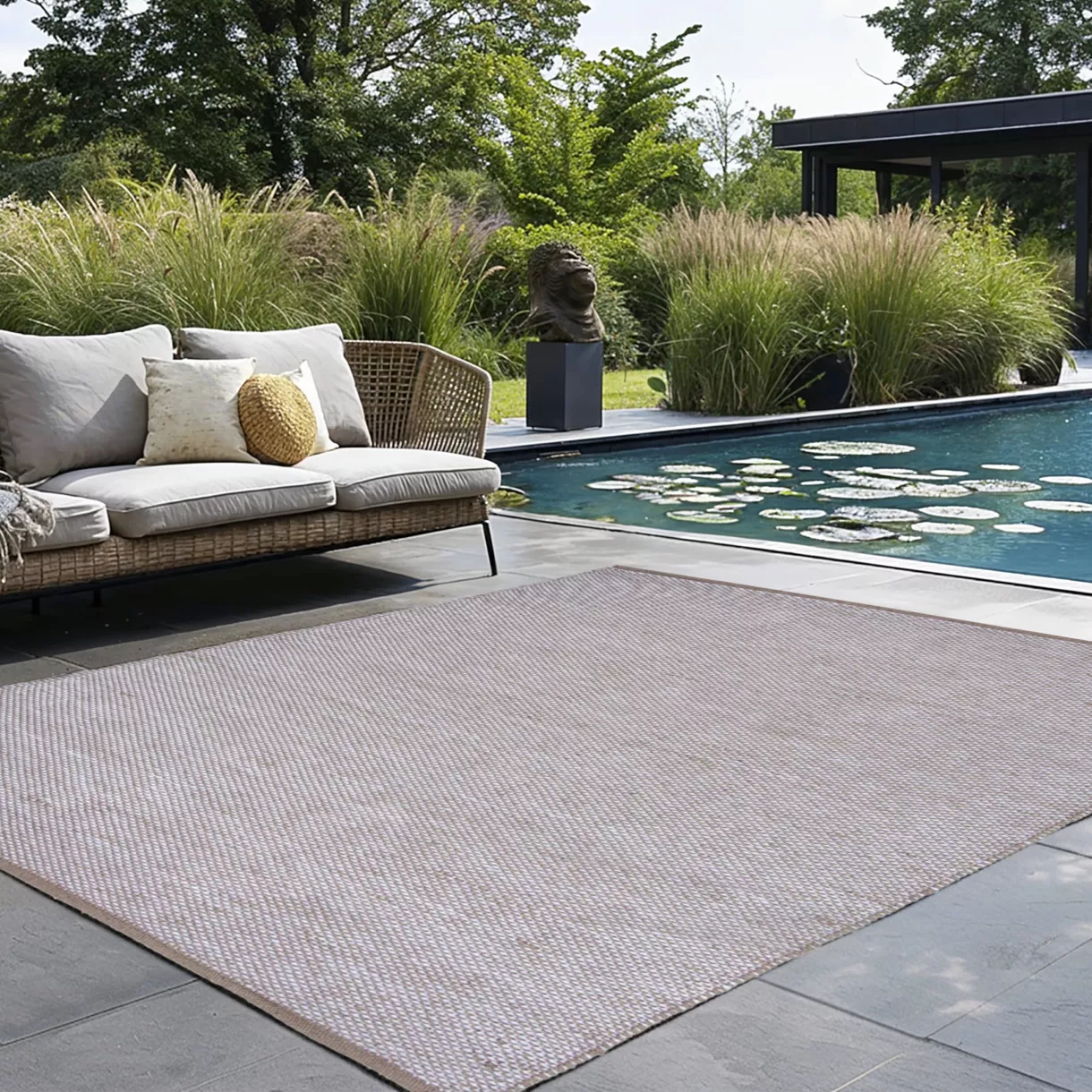Alfombra de exterior (160 x 230 cm) Hugo Jute	