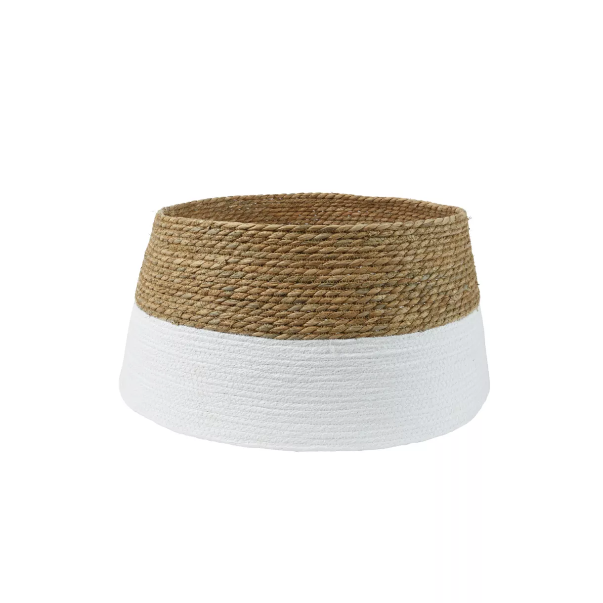 1 Cache-pied pour sapin herbe dia57.00-H28.00cm blanc