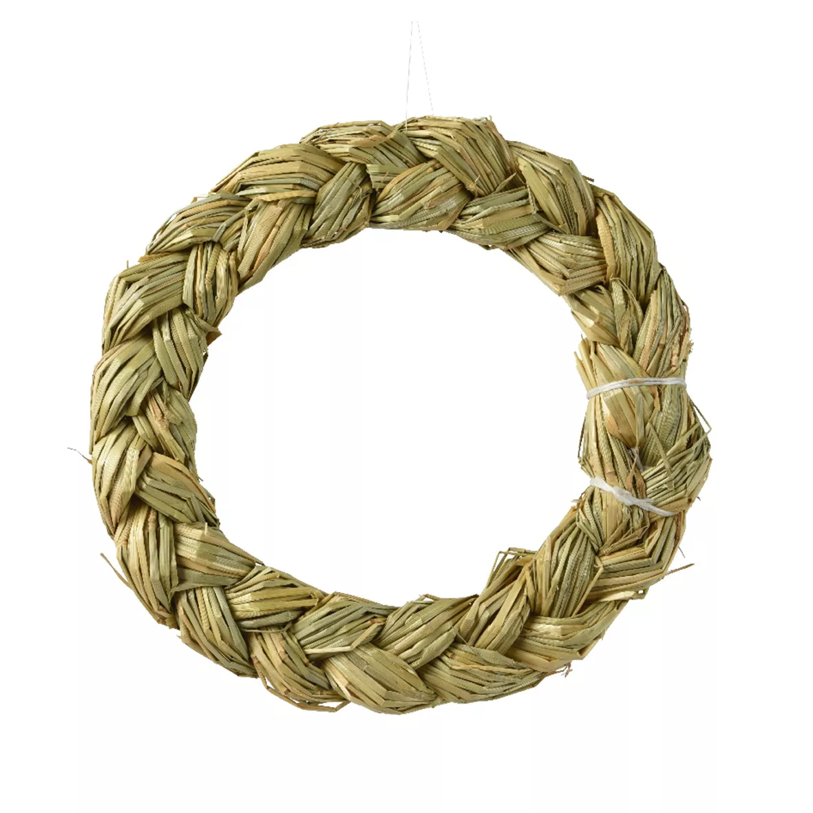 Corona de Navidad de paja (D30 cm) trenzada para decorar