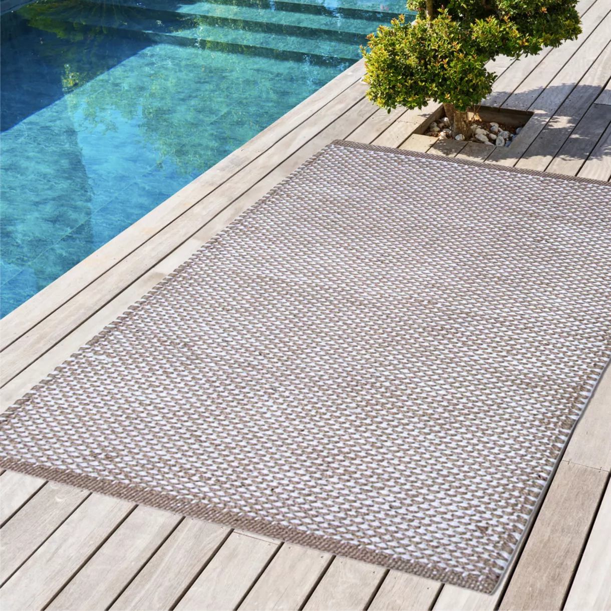 Tapis d'extérieur (50 x 80 cm) Hugo Jute 1