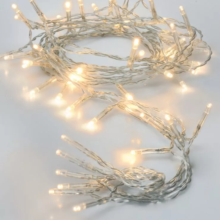Luces de Navidad 5 m Blanco cálido 50 LED