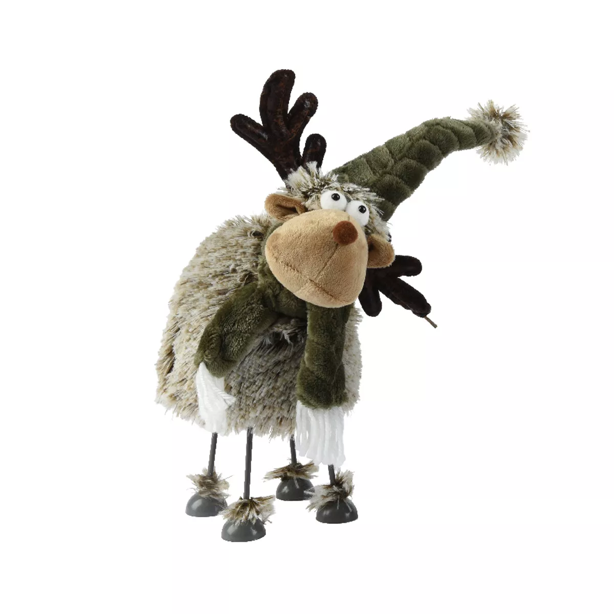 Kerst rendier decoratie (H40 cm) Quésaco Rozemarijn Groen