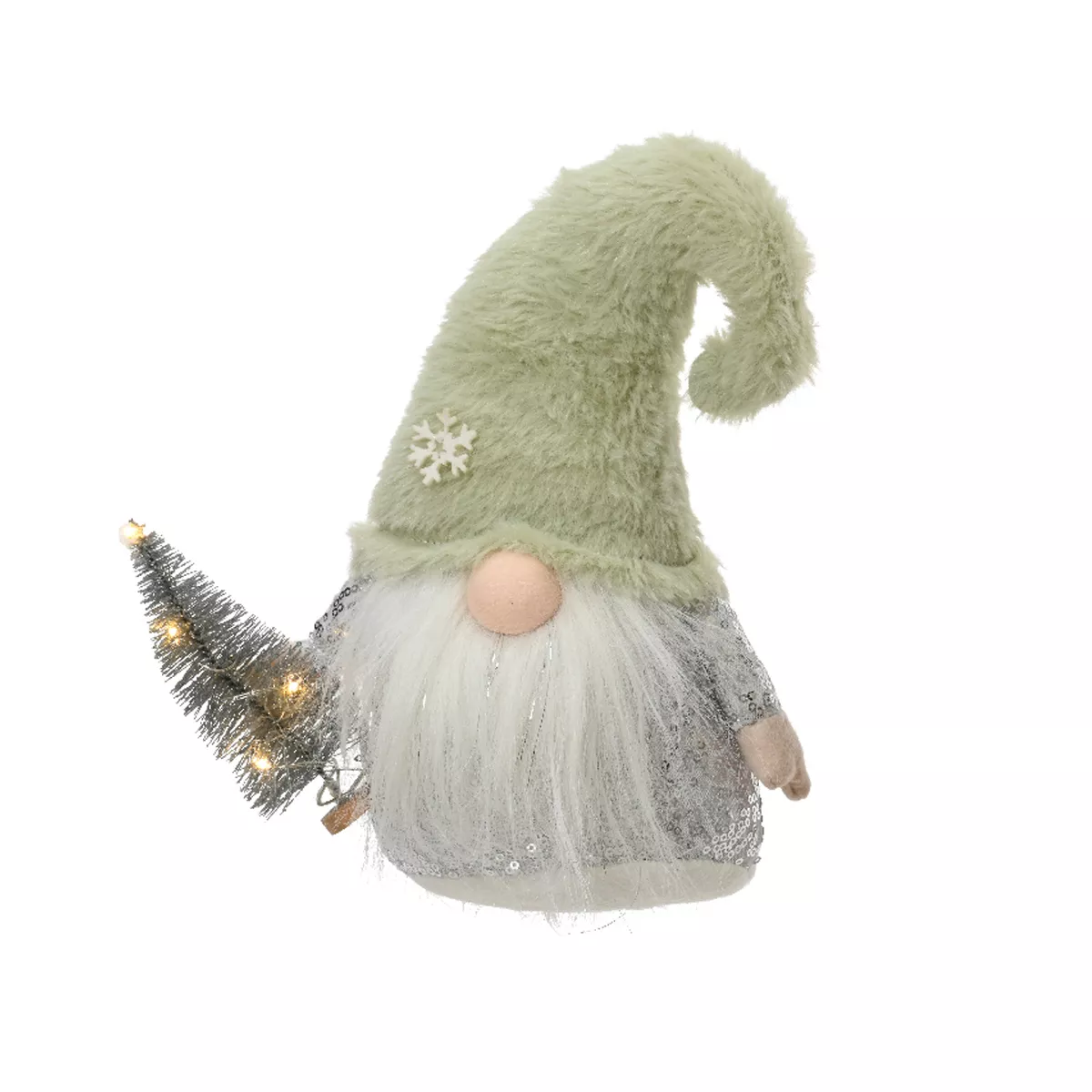 1 LED gnome intŽrieur MOD B L10.00-W18.00-H23.00cm-5L assorti/blanc chaud