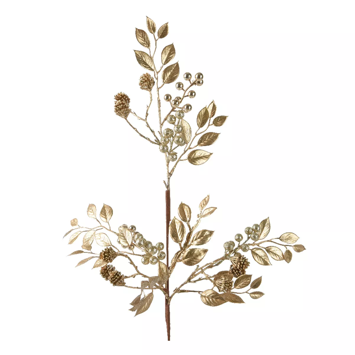 Guirlande de feuille (120 cm) Fougère Royale Or clair