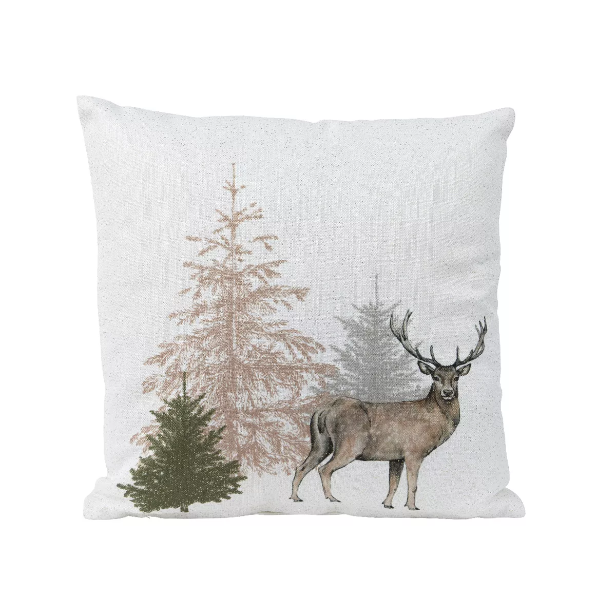 1 Coussin eg polyester L45.00-W45.00-H10.00cm naturel/couleur(s)