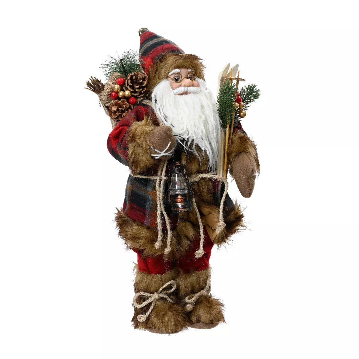 Père Noël traditionnel (H45 cm) Emile en Yéti