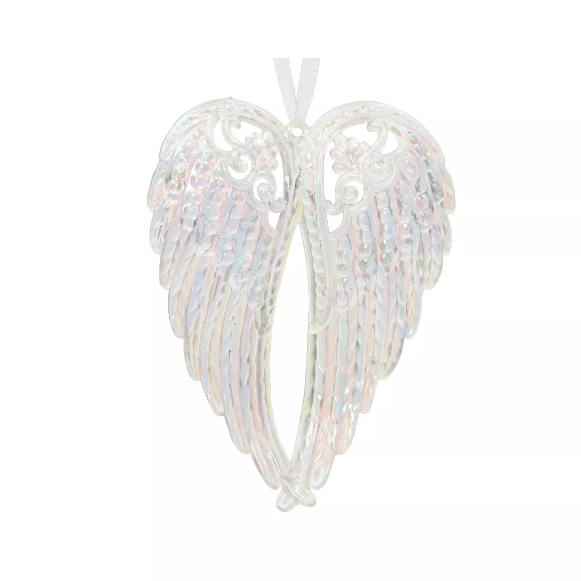 Ailes d'ange à suspendre (H15 cm) Ice Transparent irisé