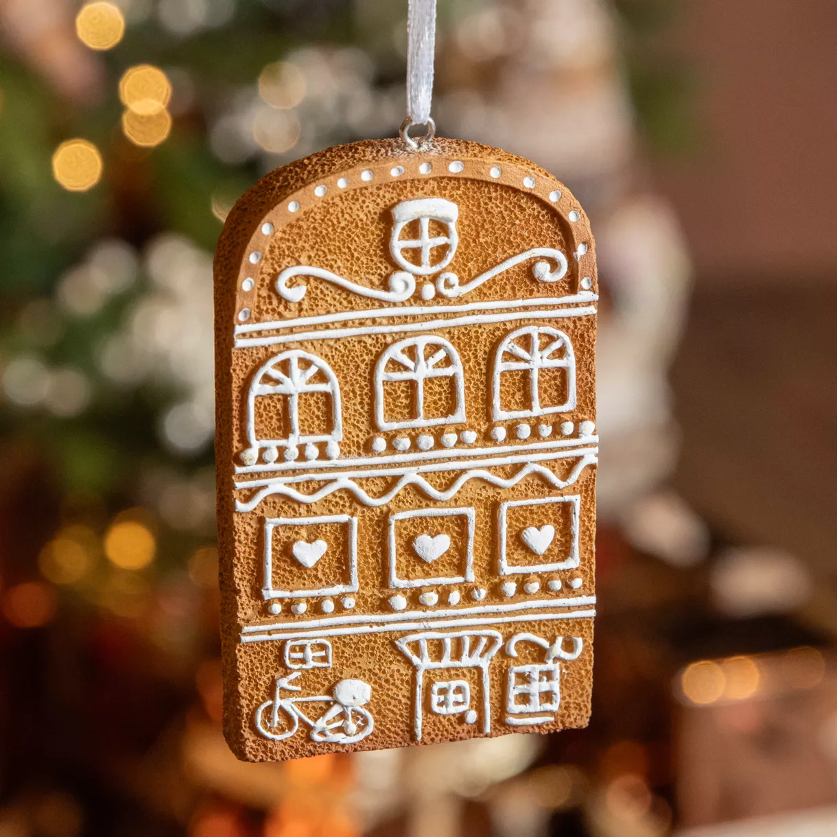 Hangend huisje (H10 cm) Kerstkoekje lekkernij