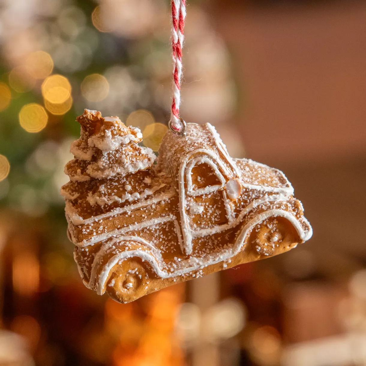 Camioneta de Navidad para colgar (H7 cm) Pan de jengibre gourmet