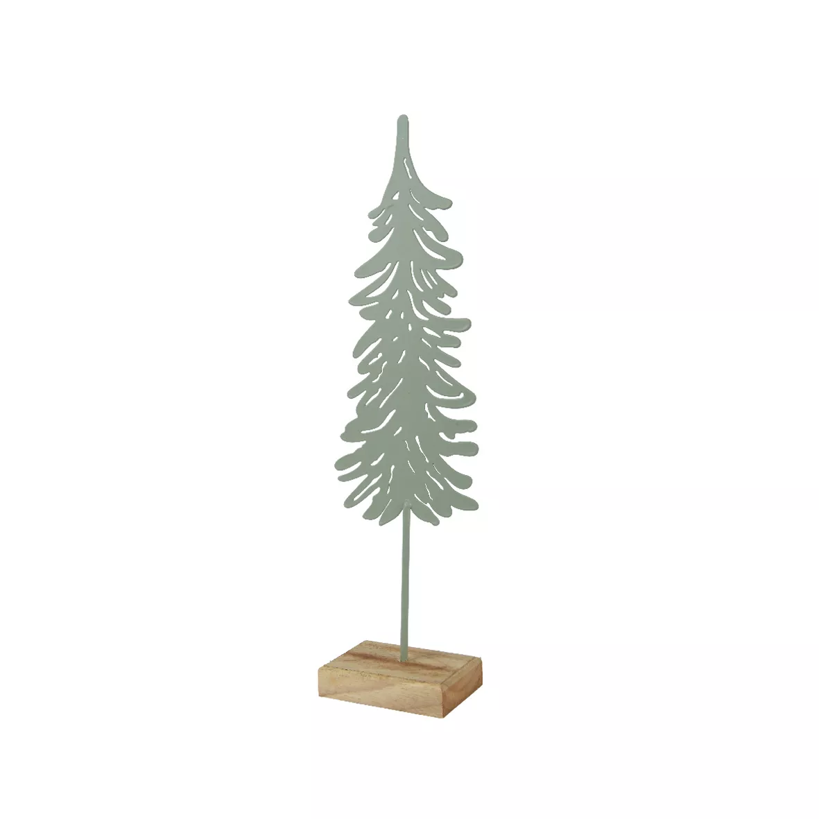 Weihnachtsbaum aus Metall zum Aufstellen (H37 cm) Manigod Weiße Minze