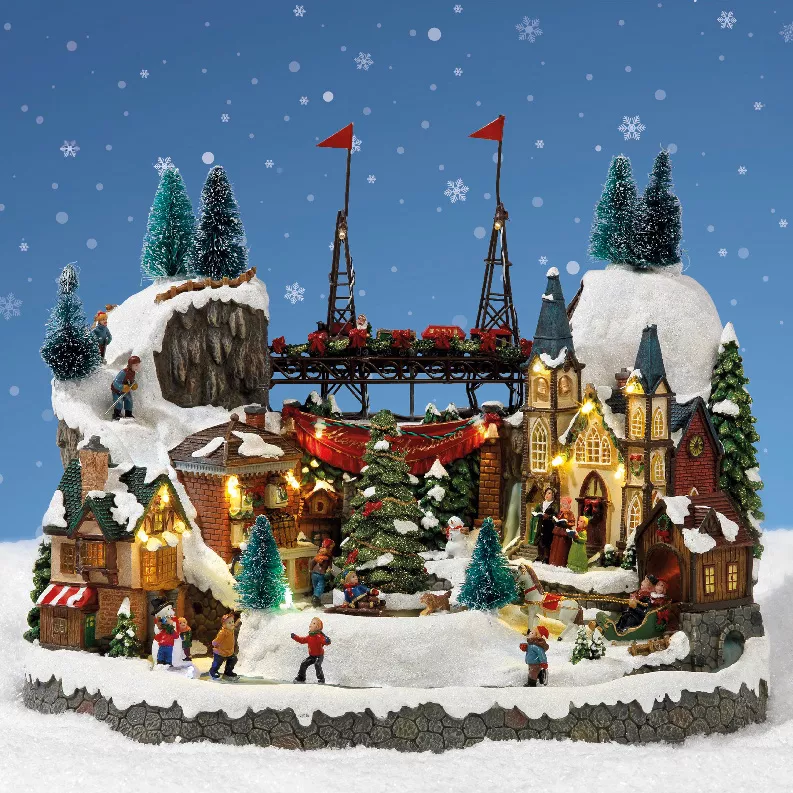 1 LED paysage intŽrieur VILLAGE LUM L25.50-W39.00-H31.50cm-25L multi