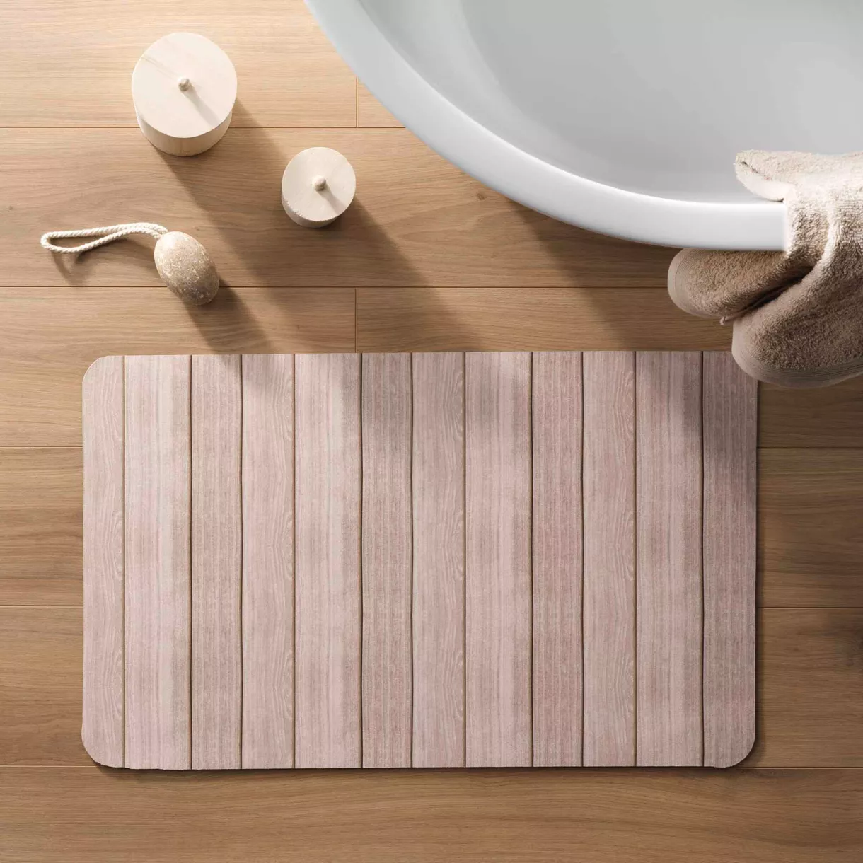 TAPIS DE BAIN 50 x 80 CM ULTRA-ABSORBANT CALISTA DES. PLACE
