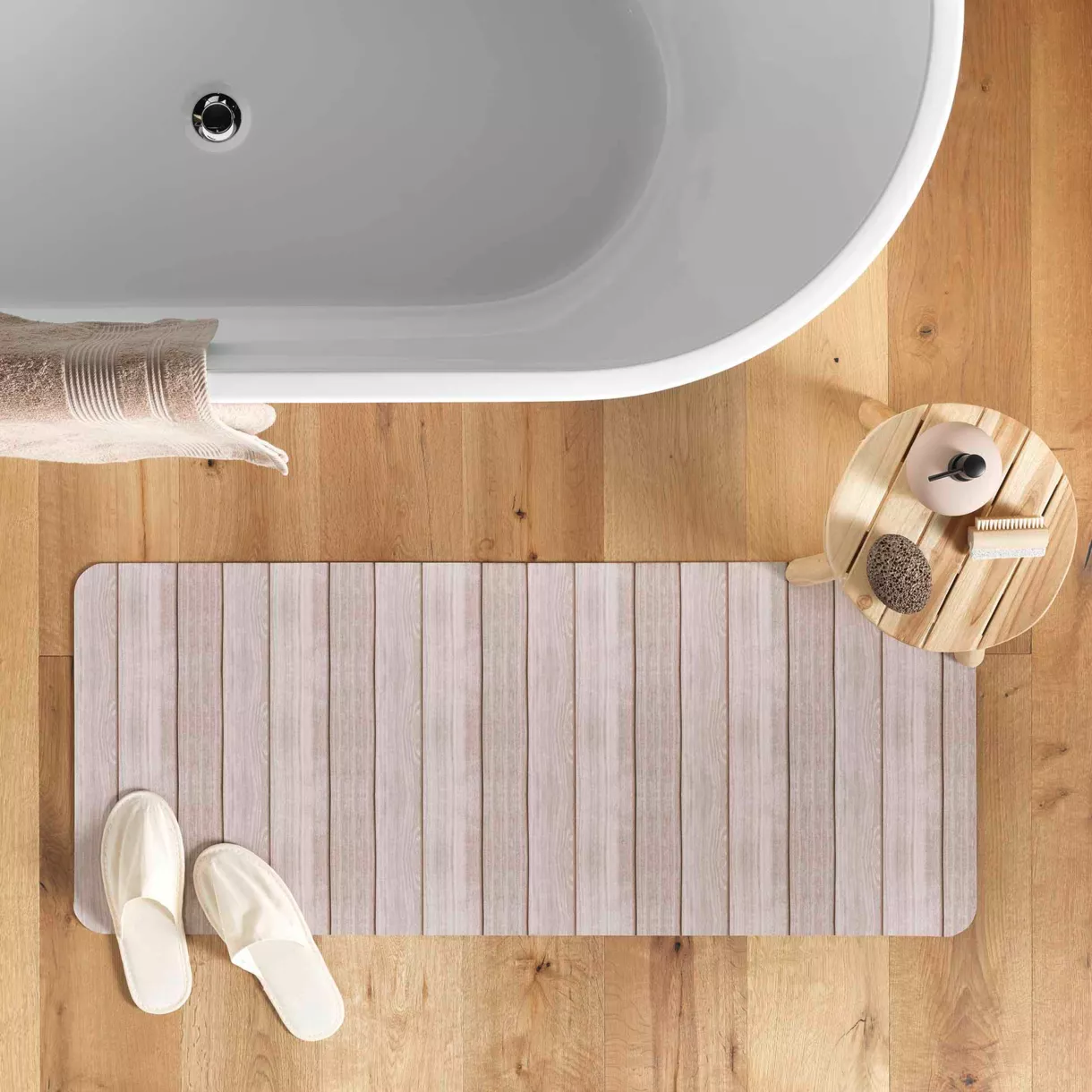 TAPIS DE BAIN 50 x 120 CM ULTRA-ABSORBANT CALISTA DES. PLACE