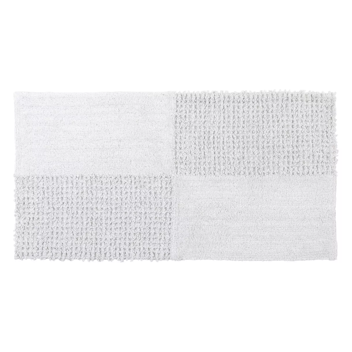 TAPIS NAEL COTON/AUTRES FIBRES 45X90 CM - BLANC