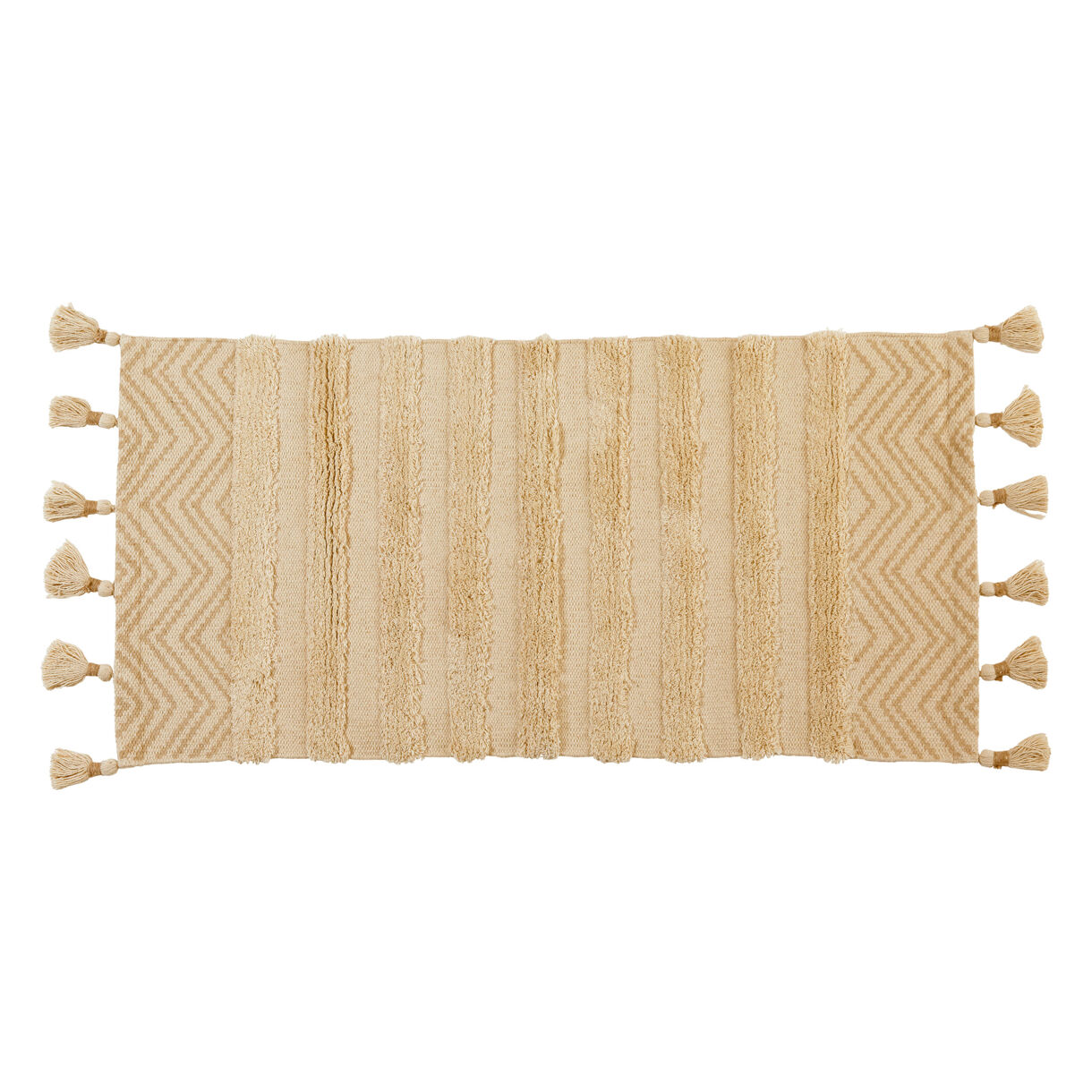 Wohnzimmerteppich Baumwolle (45 x 90 cm) Romy Beige