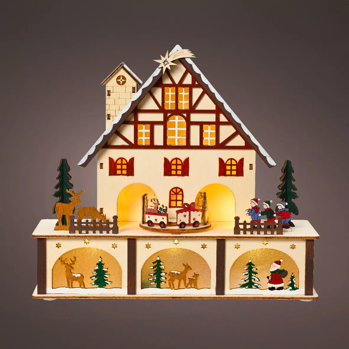 1 LED paysage intŽrieur L10.00-W27.00-H24.30cm-6L couleurs/blanc chaud