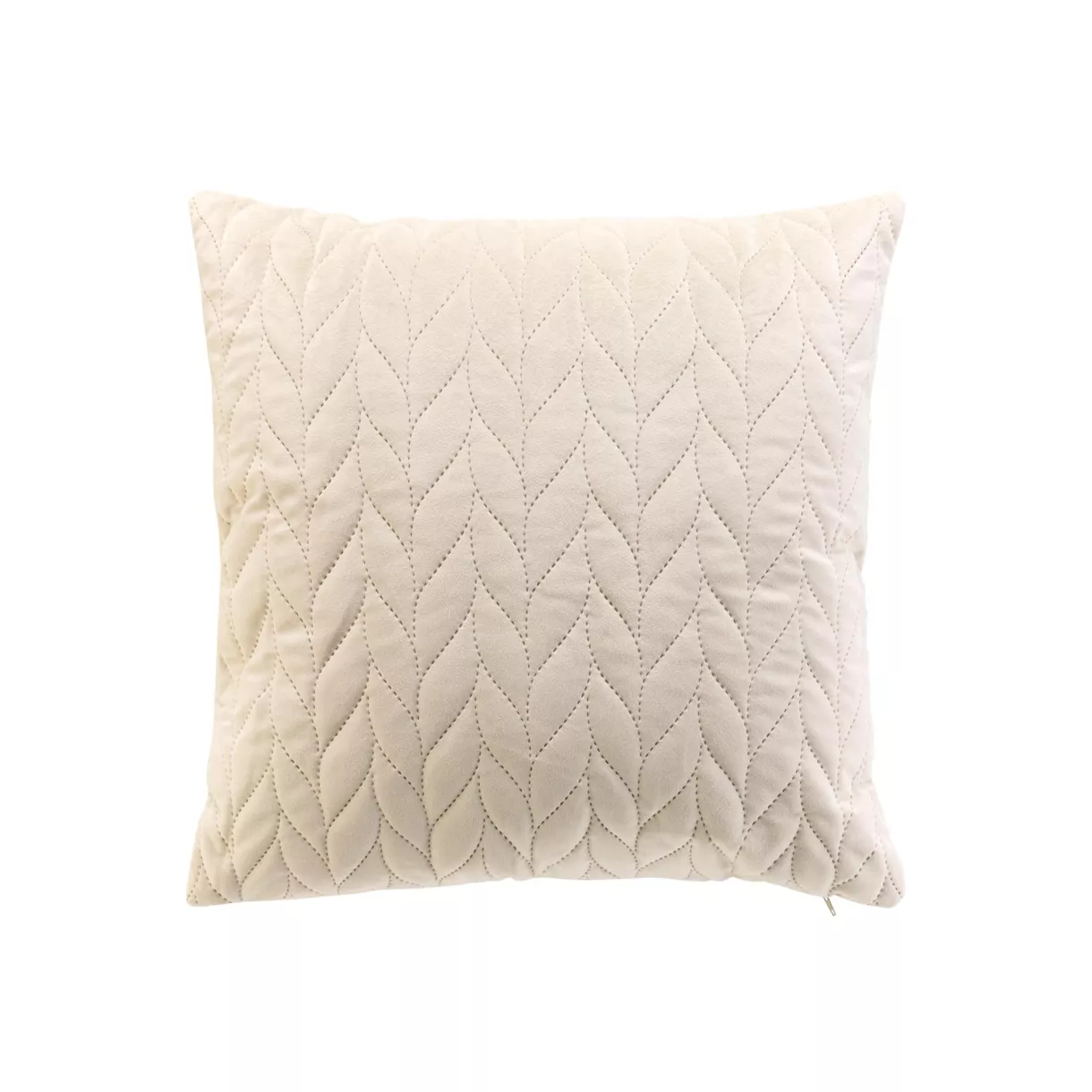 Housse de coussin carrée velours (40 x 40 cm) Daisy Ecru