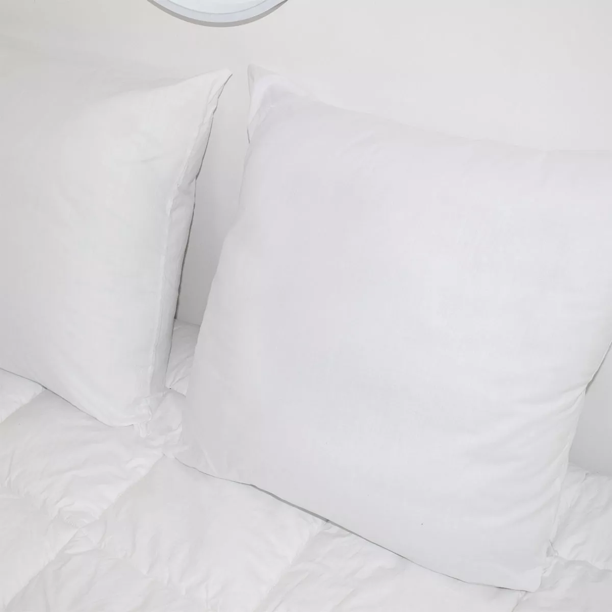 Juego de 2 almohadas rectangulares blandas (45 x 70 cm) Volume Blanco