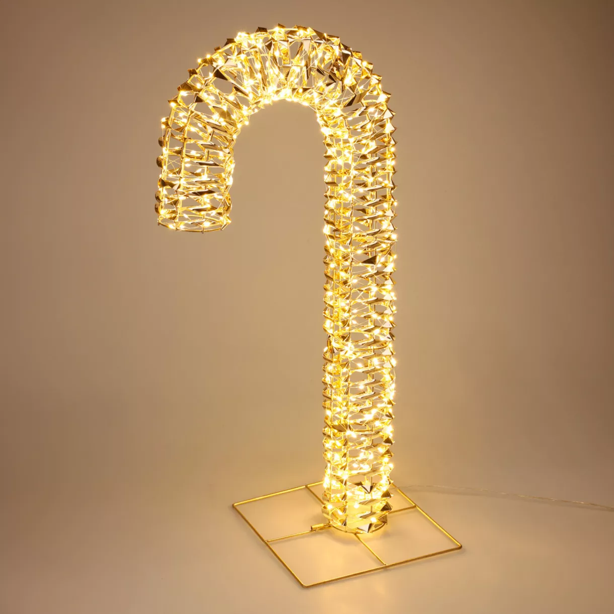Lichtgevende zuurstok 400 LED (H75 cm) Kerstmis Goud