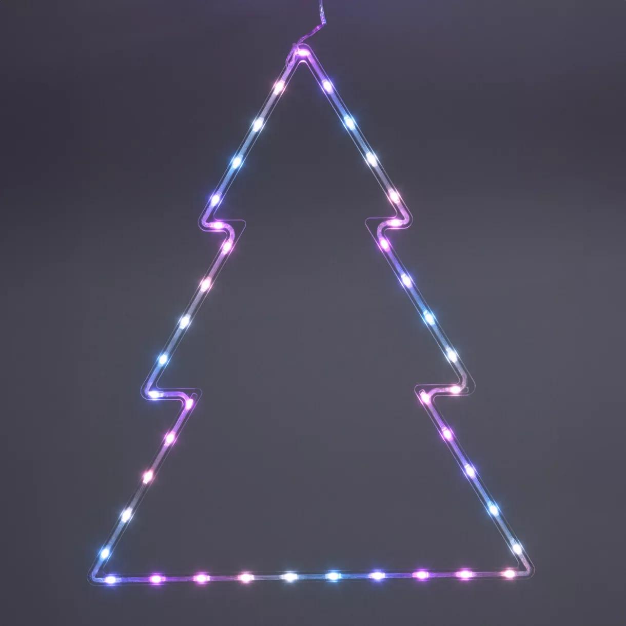 eminza Sapin lumineux néon 41 LED H60 cm Noël Multicolore