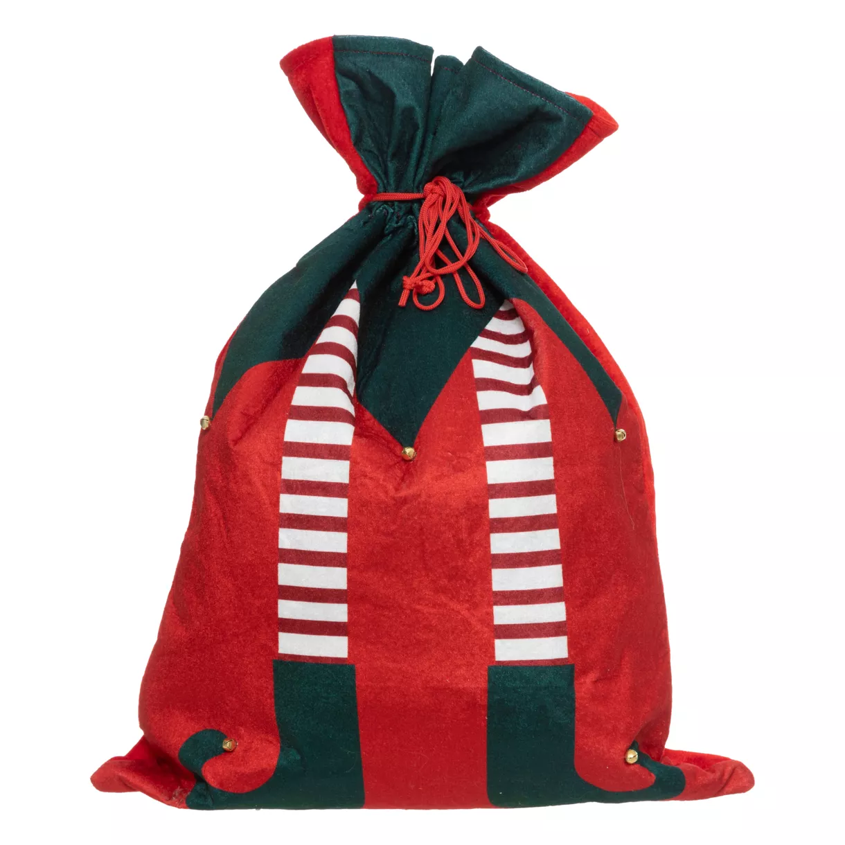 eminza Sac cadeau velours (H70 cm) Hotte du lutin