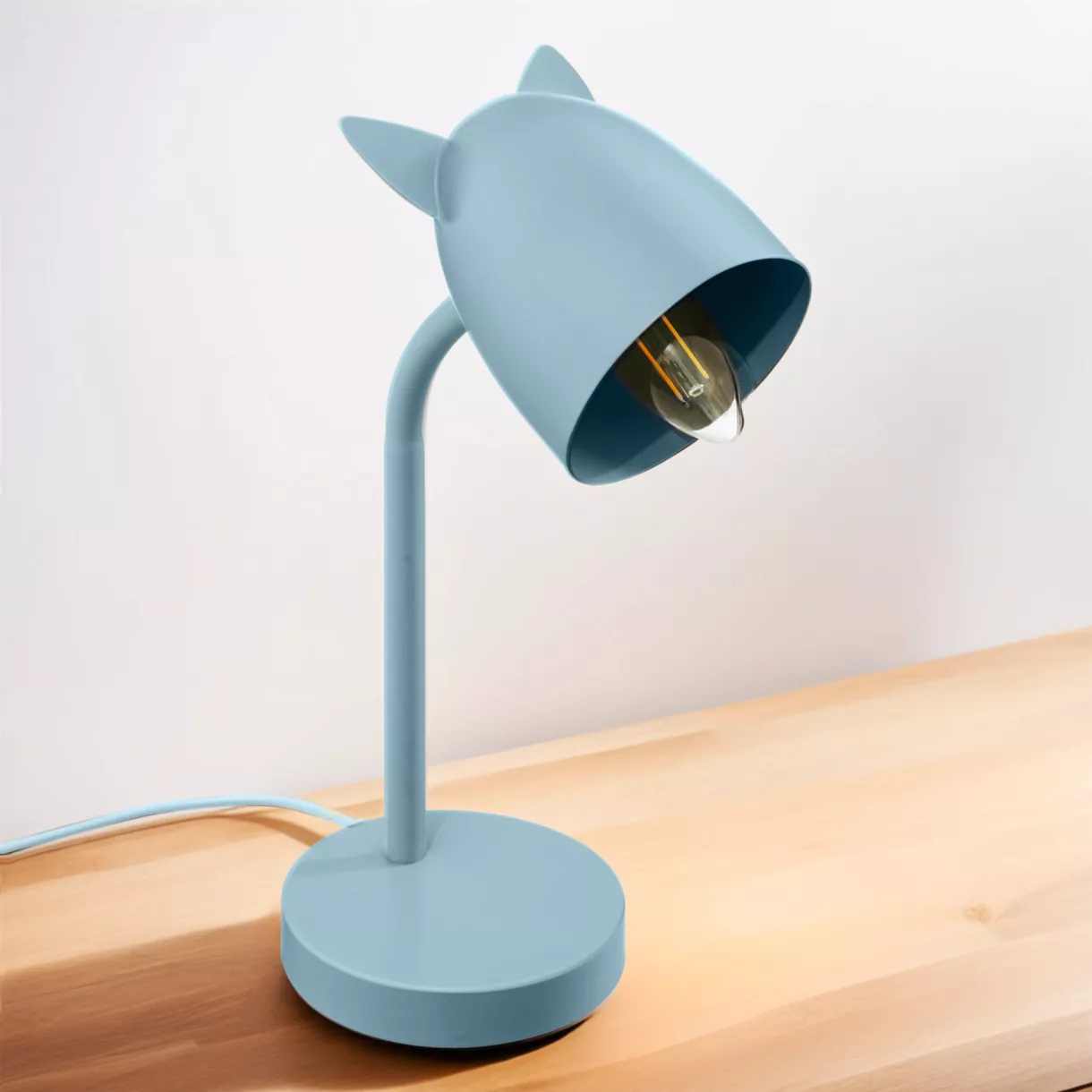 Lampada da posare bambini (H31 cm) Orecchie Blu