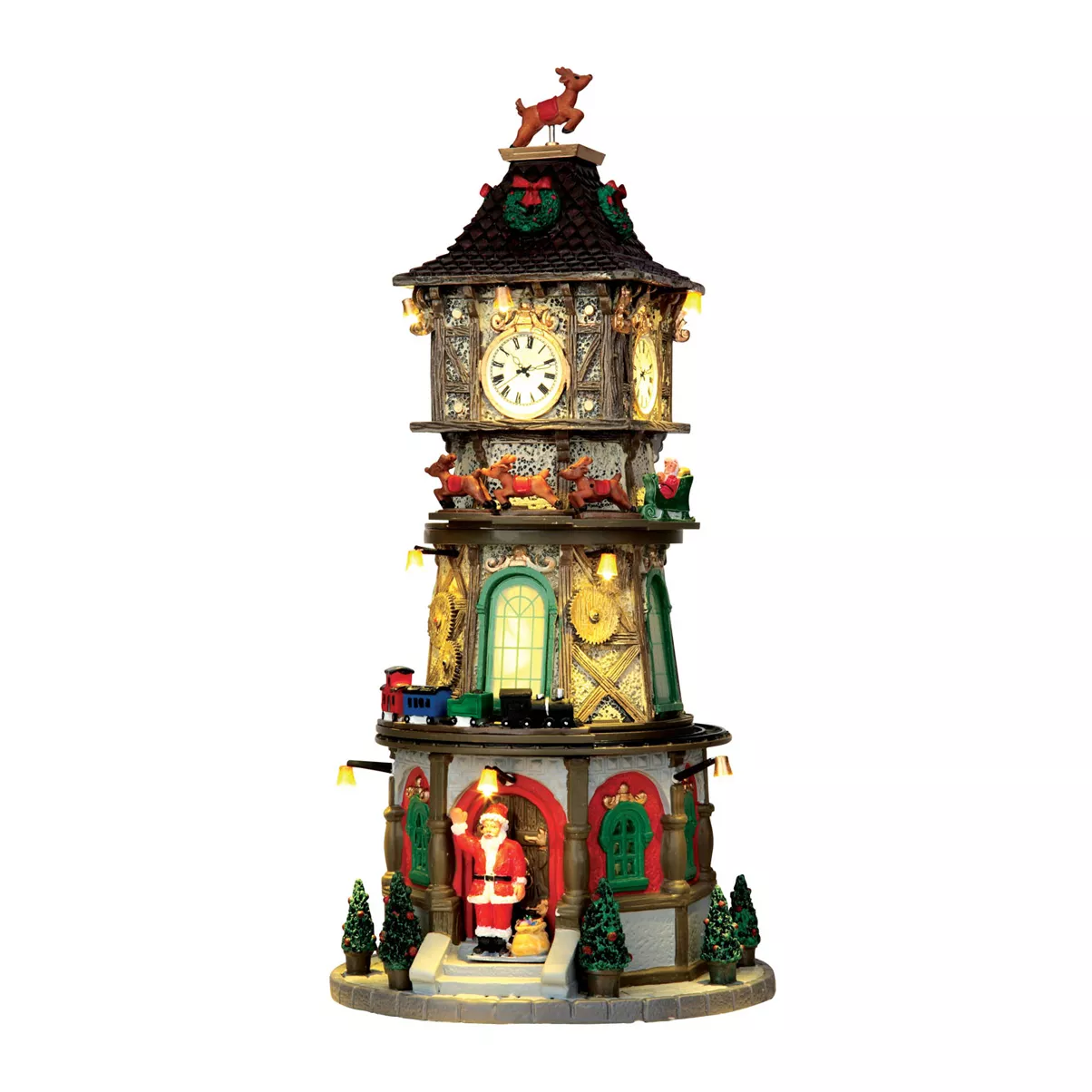 Lemax Kerstdorp verlicht, muzikaal en geanimeerd Christmas Clock Tower