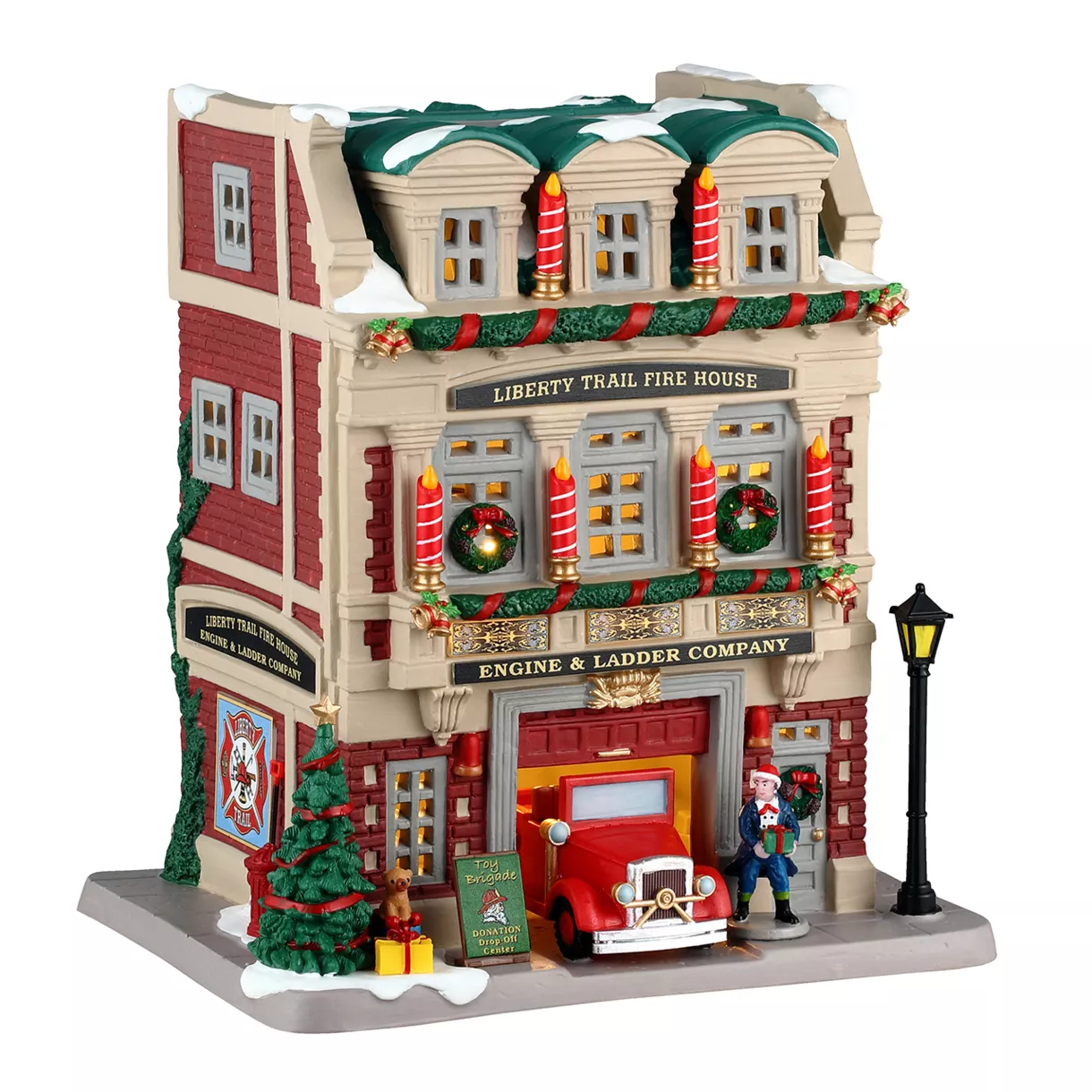 LIBERTY TRAIL FIRE HOUSE INCL ADAPTOR 44338, 100 mA (WHITE)