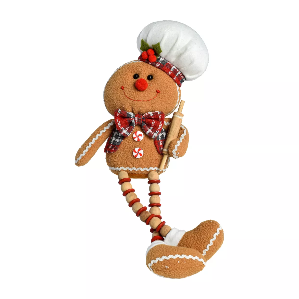 Gemberkoekmannetje (H25 cm) Gino met flexibele benen