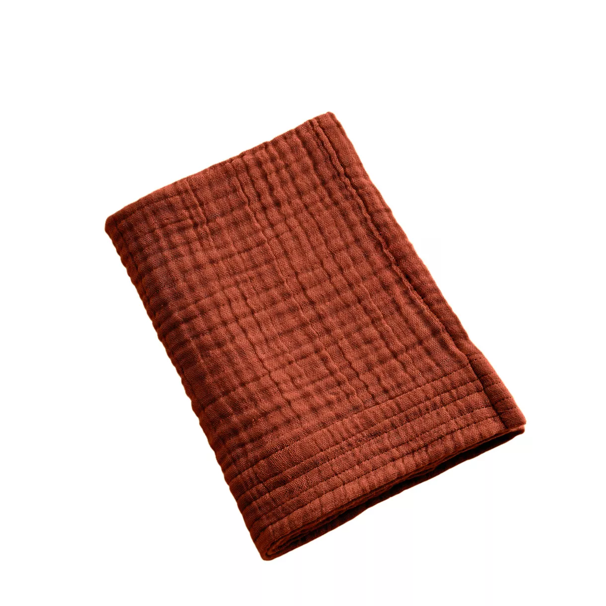 Gastendoekje Katoengaas (30 x 50 cm) Gaïa Terracotta