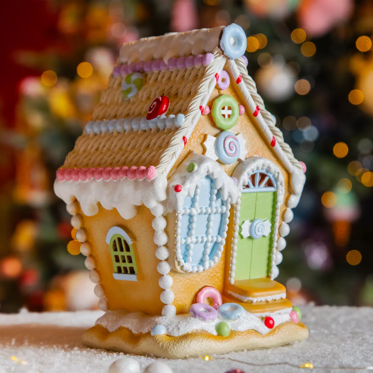 Decoratief huisje (H19 cm) Zoete lekkernij