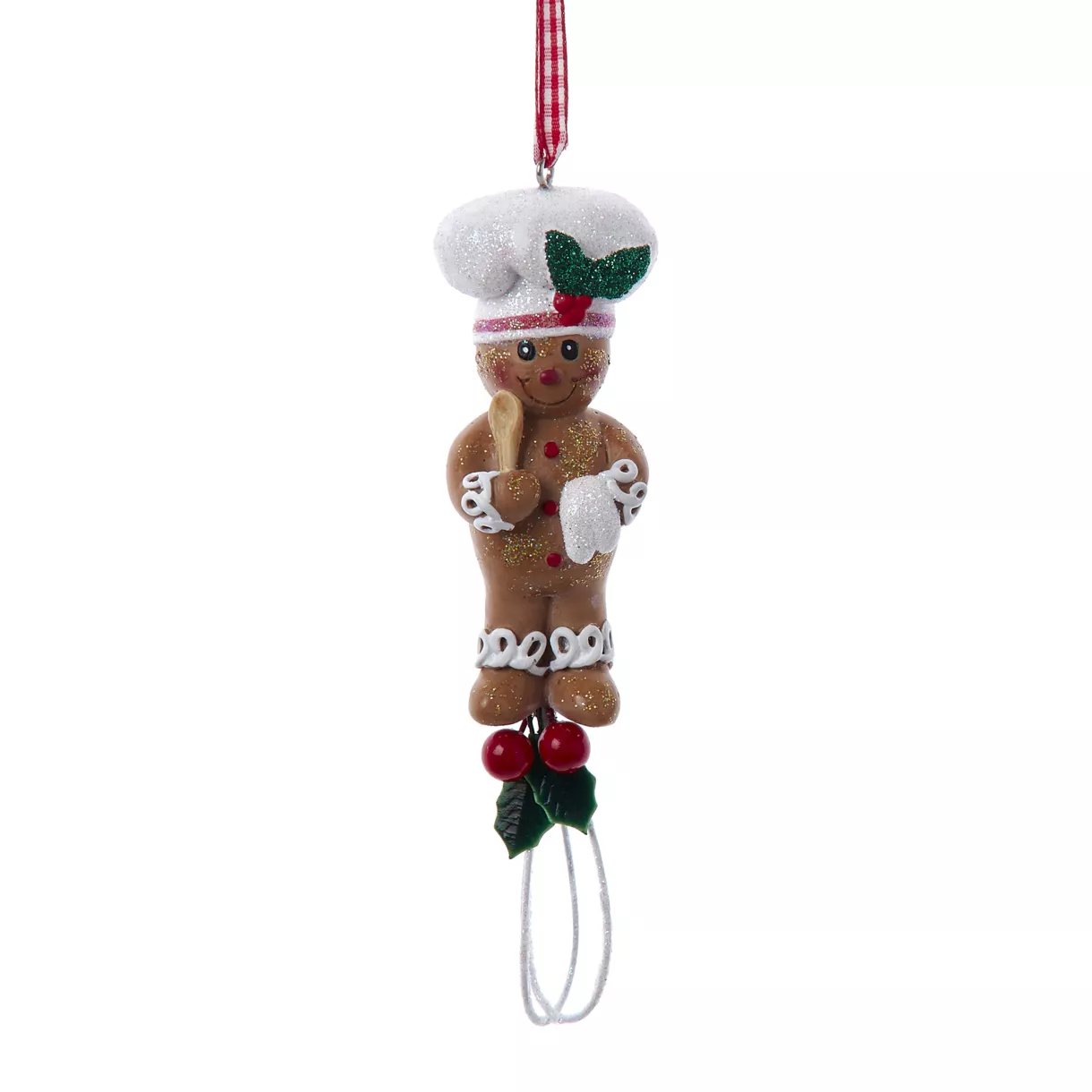 Kerstophanging (H12 cm) Gingerbread kok en zijn garde