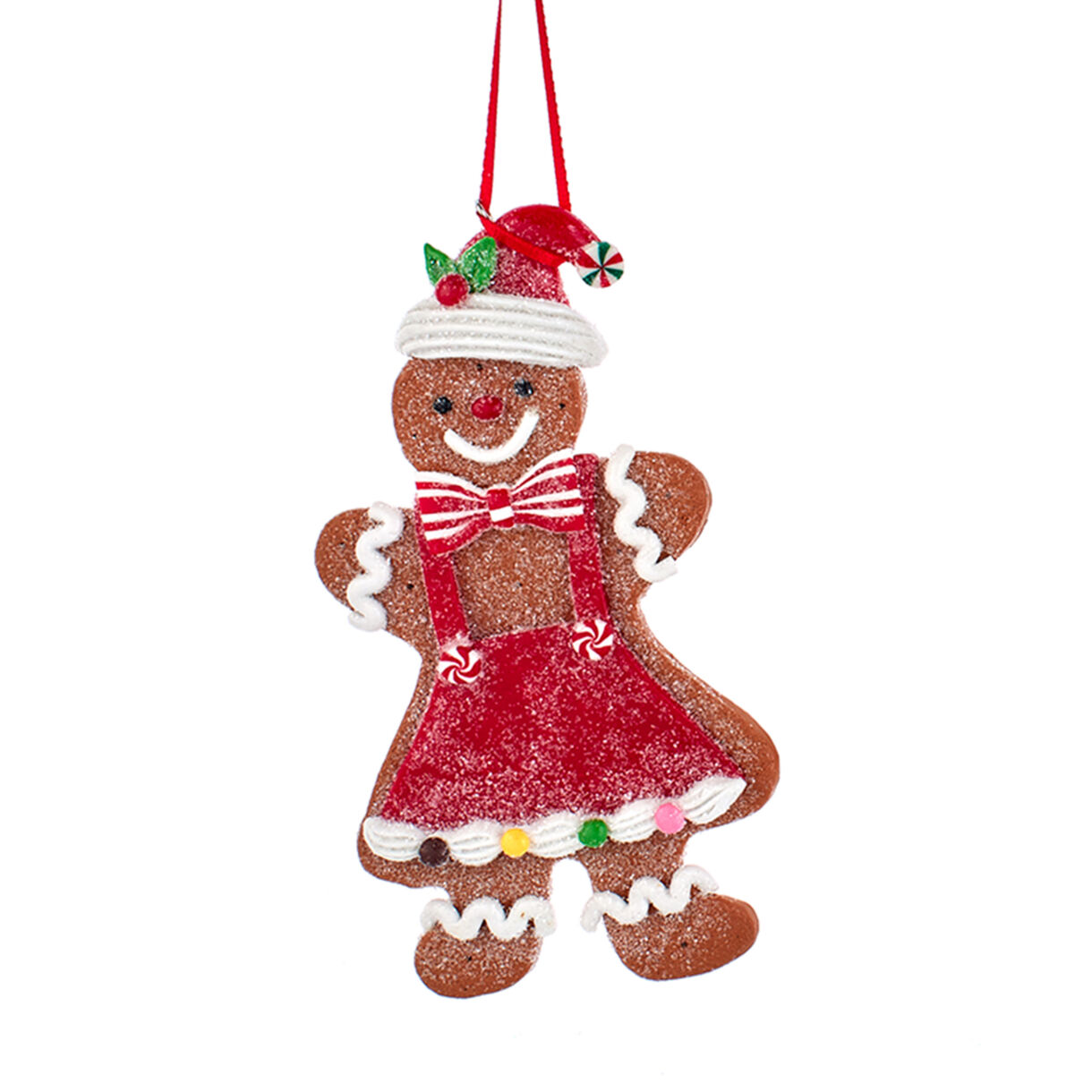 Decorazione da appendere di Natale (H10 cm) Omino di pan di zenzero Ginette coquette