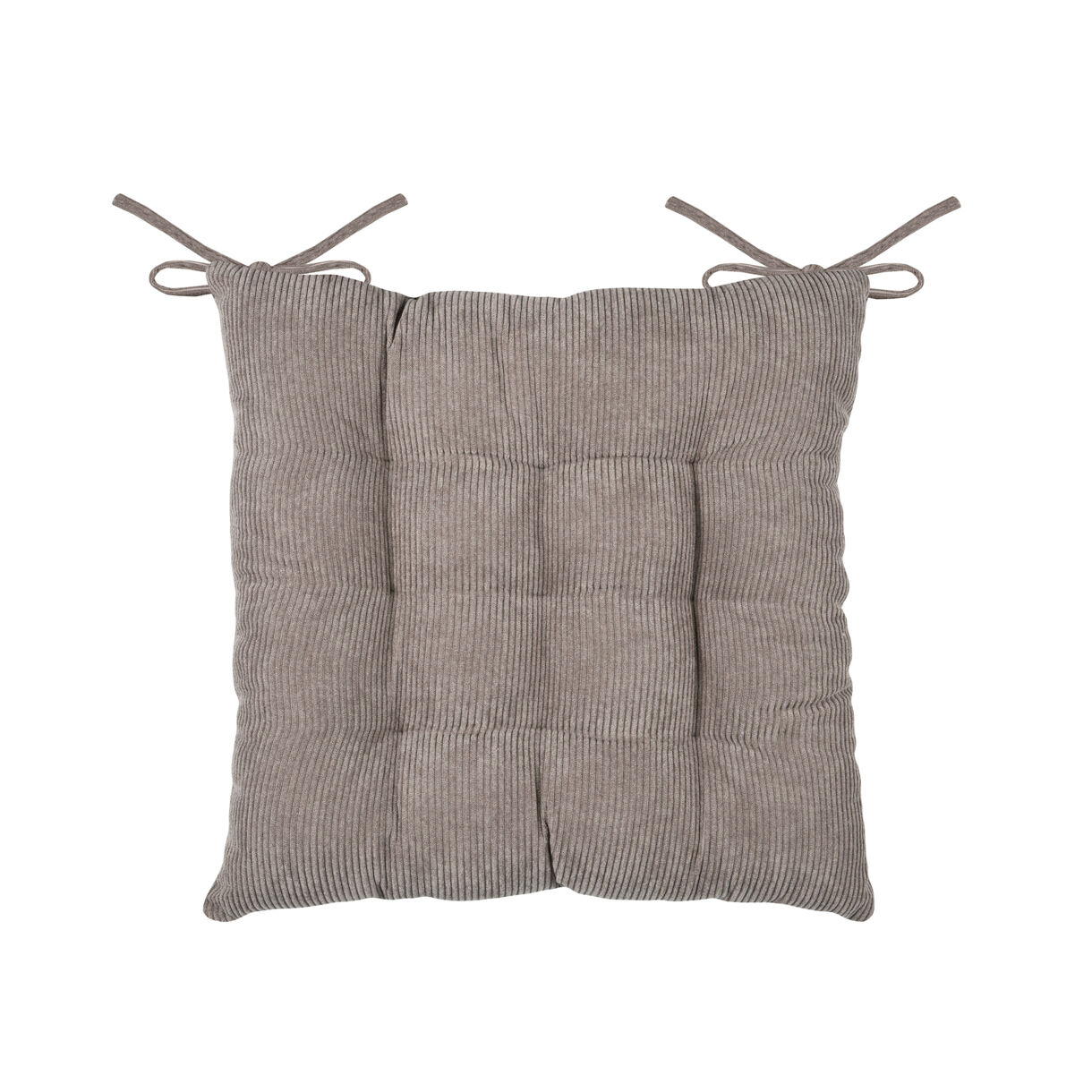 Quadratisches Stuhlkissen Samt (38 x 38 cm) Dandy Taupe