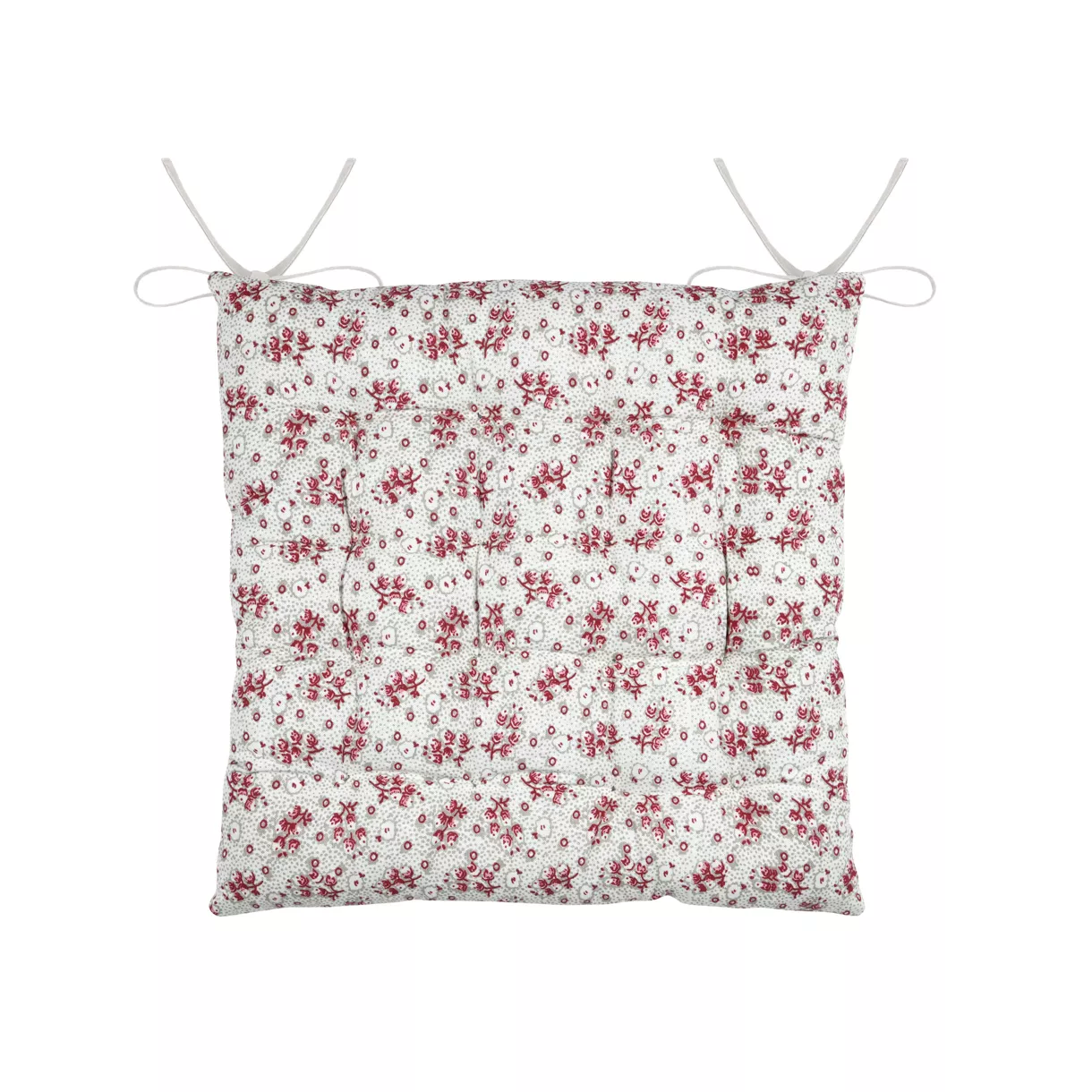 eminza Coussin de chaise carré coton (38 x 38 cm) Ginny Rose
