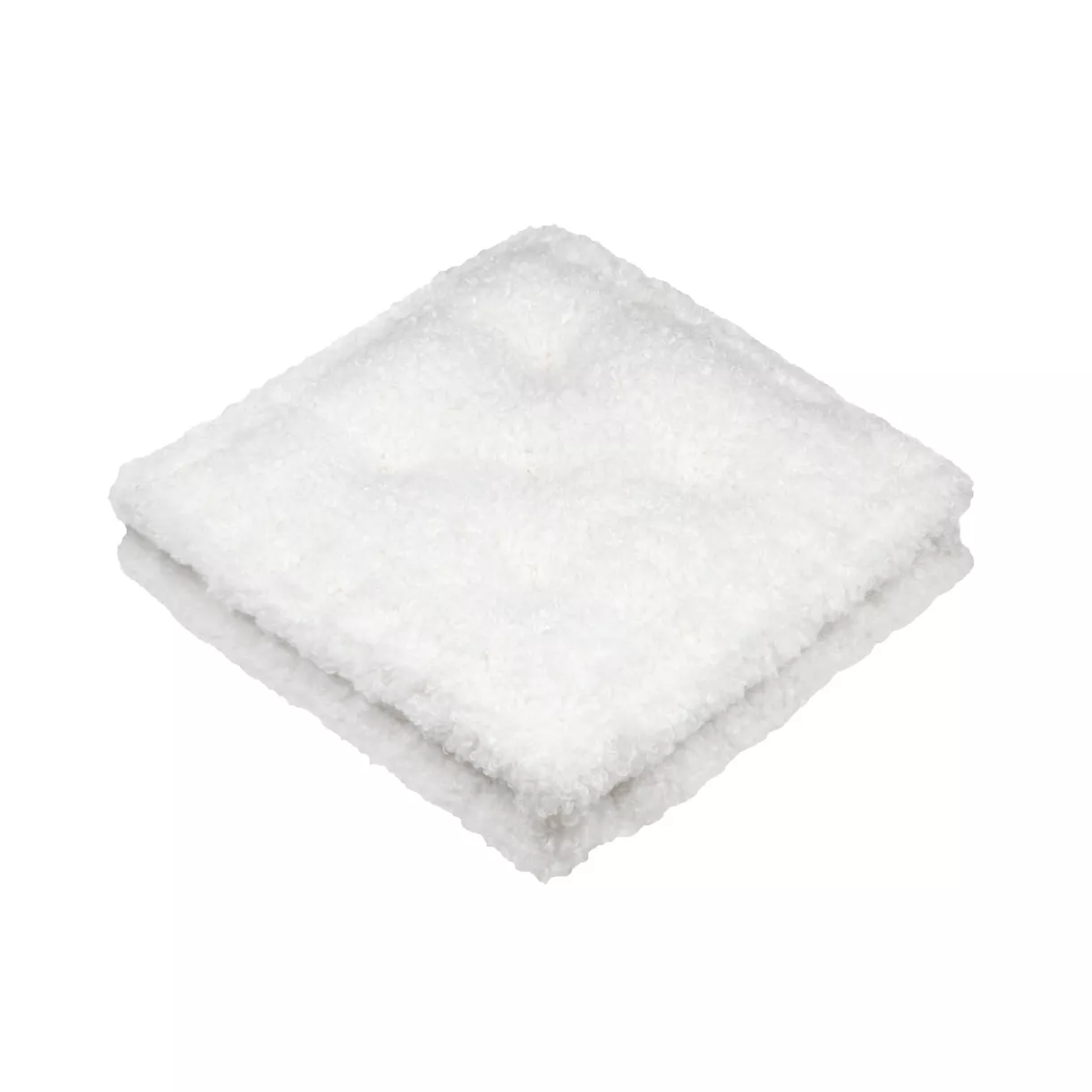 Coussin de sol carré bouclette (45 x 45 cm) Grignon Ecru