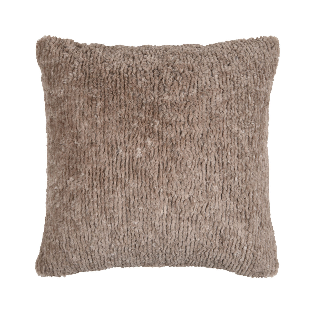 Coussin carré fausse fourrure (45 x 45 cm) Timmy Taupe