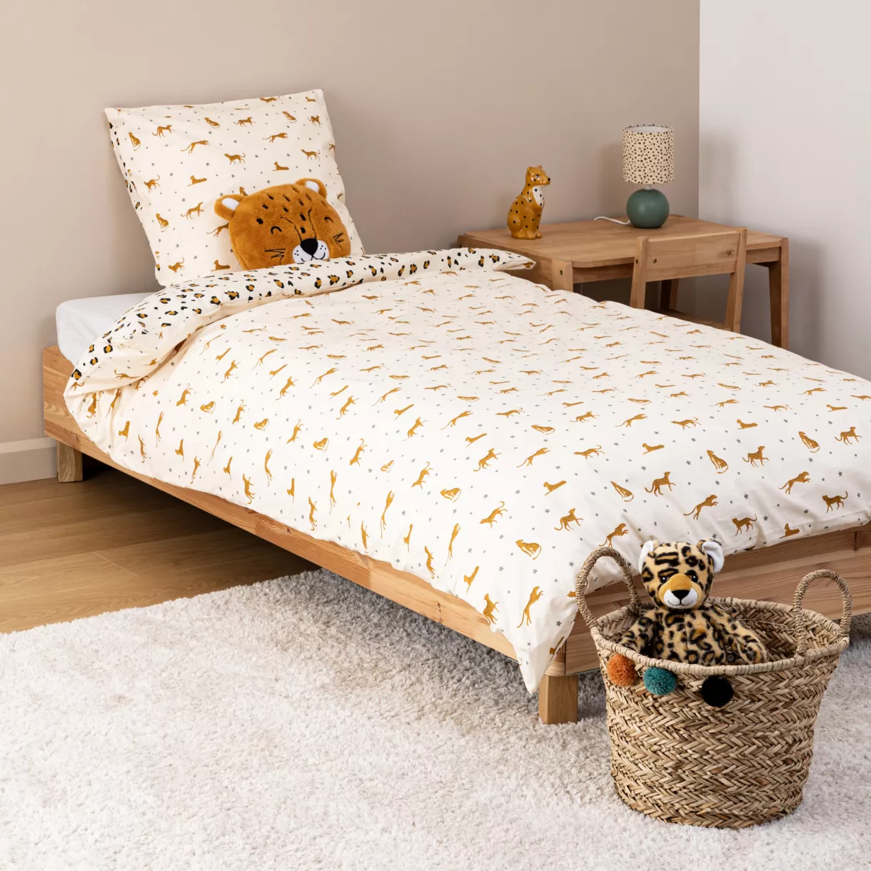 PARURE AOP LEOPARD 140X200