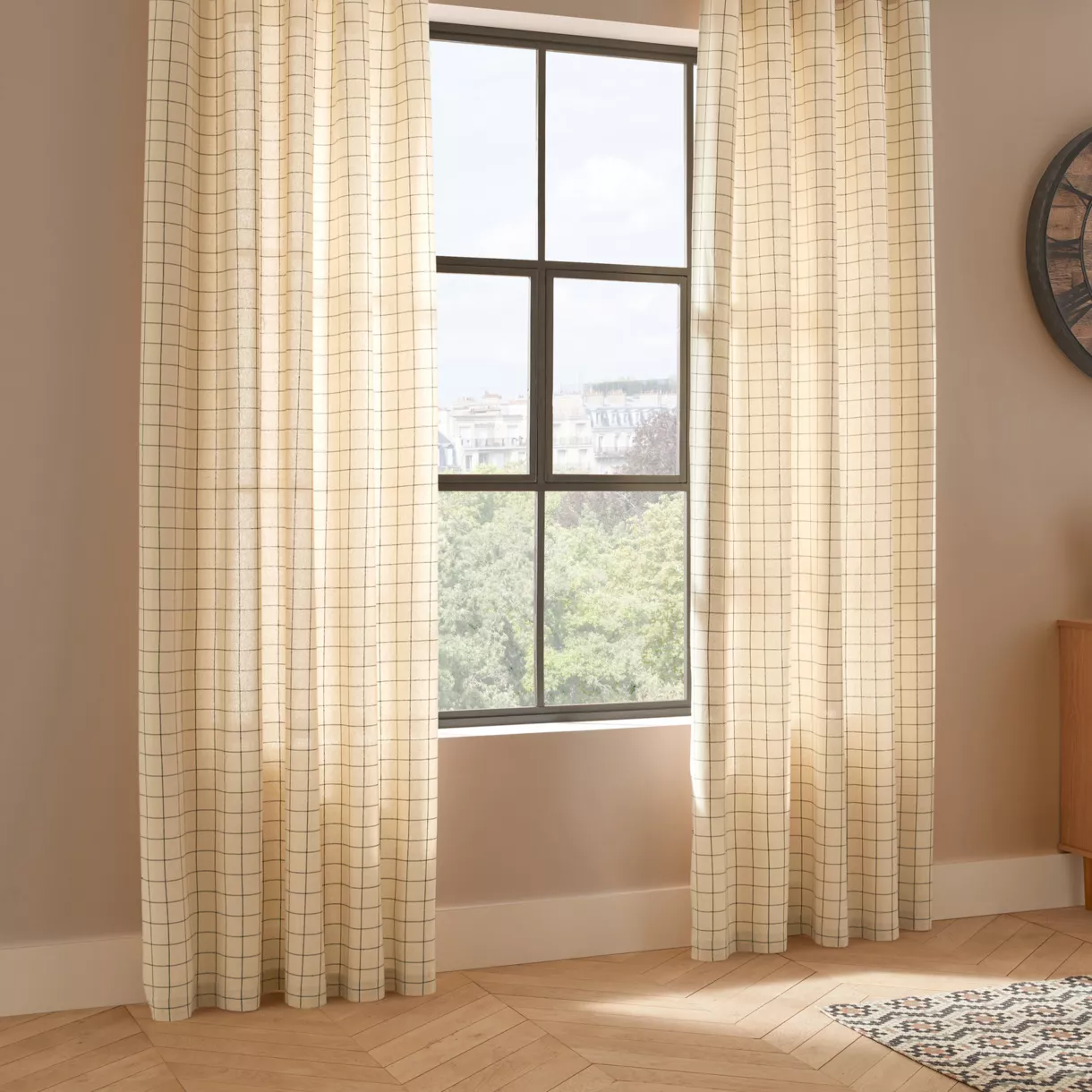 RIDEAU COT CARREAU COR 140X260