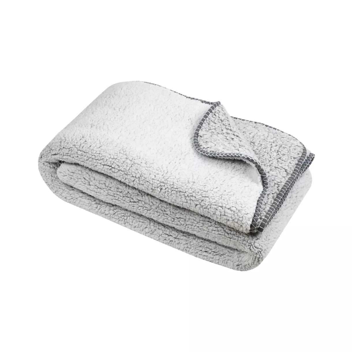 Plaid fausse fourrure (130 x 160 cm) Winston Gris