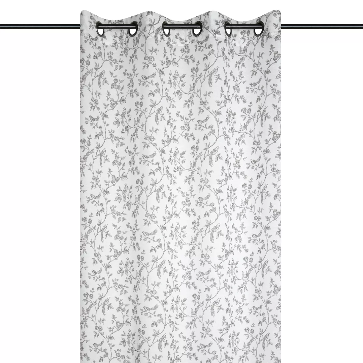 Gordijnen met oogjes (140 x 260 cm) Clarine Cremewit