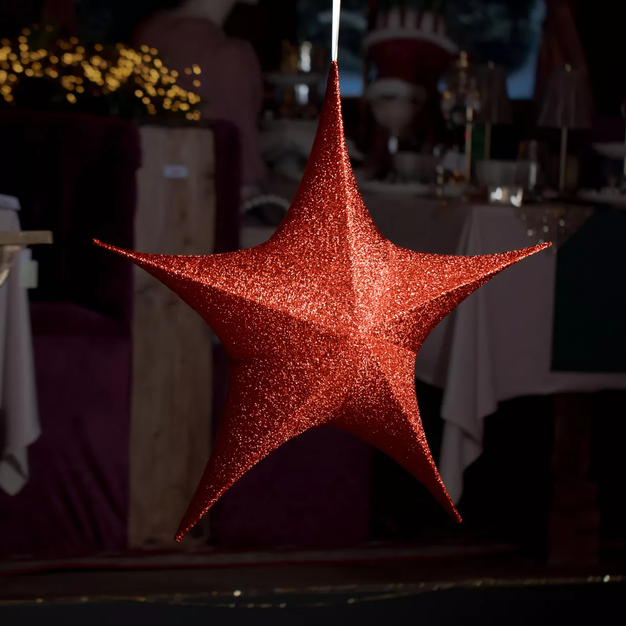 Estrella de Navidad para colgar (D180 cm) Navidad Rojo
