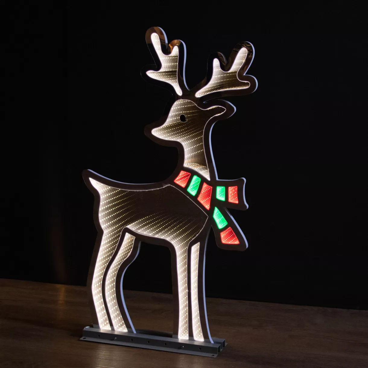 Lichtgevende rendier 232 LED (H85 cm) Infinity Koudblauw/multicolor