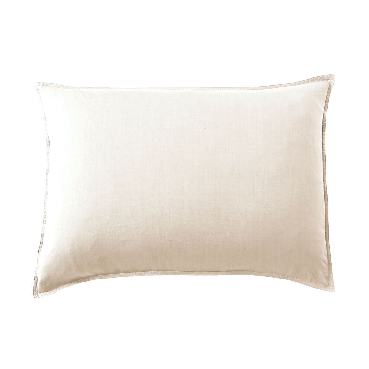 Rechteckiger Kopfkissenbezug aus gewaschenem TENCEL™ Lyocell (50 x 70 cm) Olivia Beige pampa