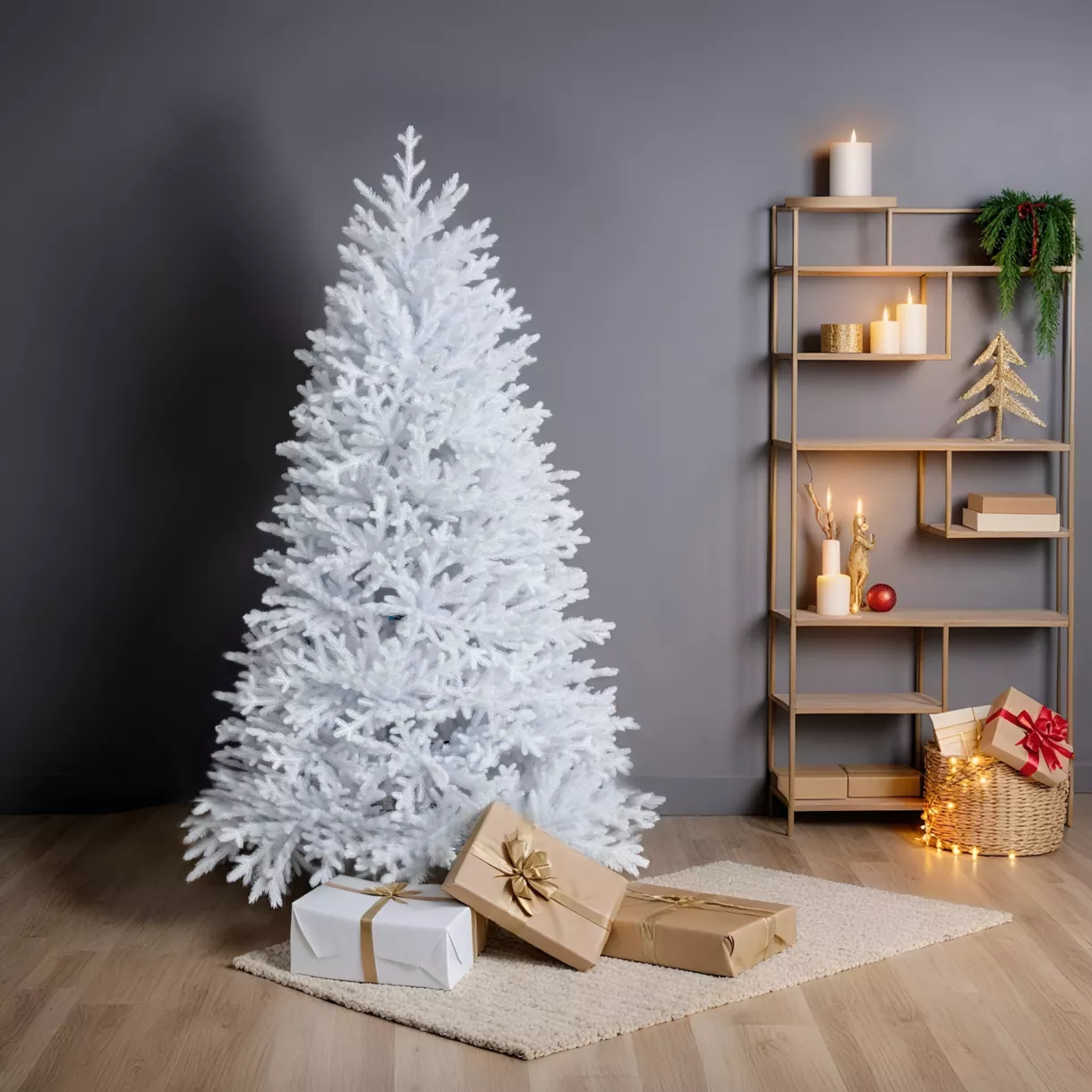 Kunstkerstboom H180 cm Quebec Wit