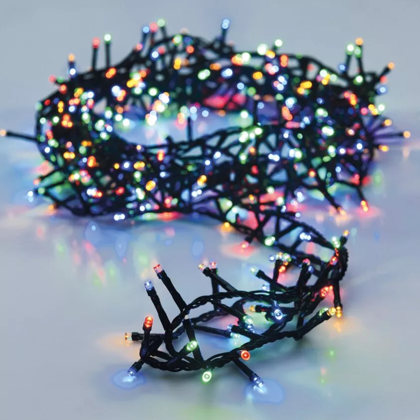 Guirlande lumineuse 7,50 m 350 LED câble vert NewLuxe Multicolore